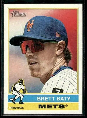 2025 Topps Heritage Brett Baty #532 New York Mets
