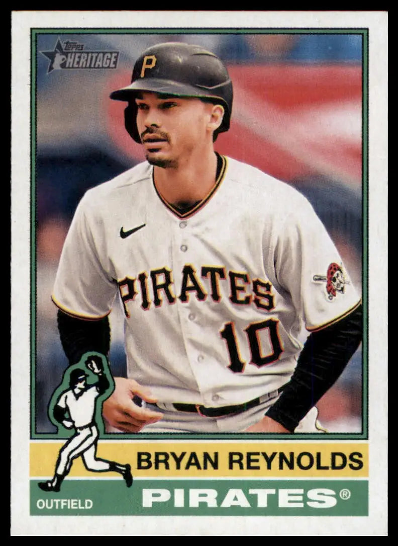 2025 Topps Heritage Bryan Reynolds 47 Pittsburgh Pirates NM - Baseball Card Single