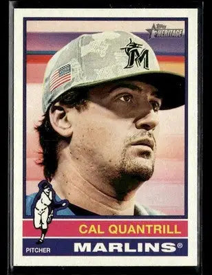 2025 Topps Heritage Cal Quantrill #501 Miami Marlins - Baseball Card Single