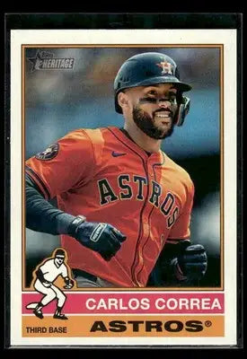 2025 Topps Heritage Carlos Correa #629 Houston Astros - Baseball Card Single