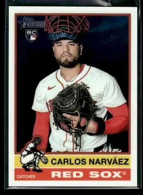 2025 Topps Heritage Carlos Narváez #691 Chrome RC Boston Red Sox - Baseball Card Single