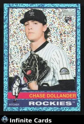 2025 Topps Heritage CHASE DOLLANDER #713 Light Blue Sparkle Colorado Rockies RC