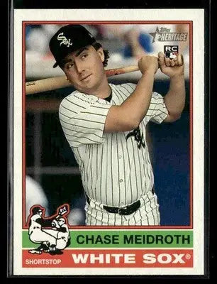 2025 Topps Heritage Chase Meidroth #671 RC Chicago White Sox
