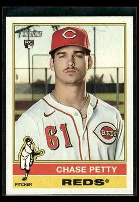2025 Topps Heritage Chase Petty #607 RC Cincinnati Reds