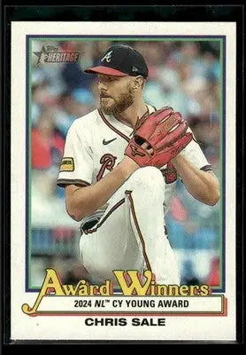 2025 Topps Heritage Chris Sale #AW-5 Award Winners Atlanta Braves