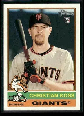 2025 Topps Heritage Christian Koss #538 RC San Francisco Giants