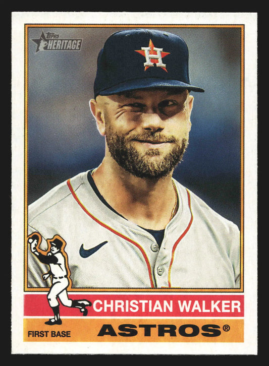 2025 Topps Heritage Christian Walker #110 Houston Astros - Baseball Card Single