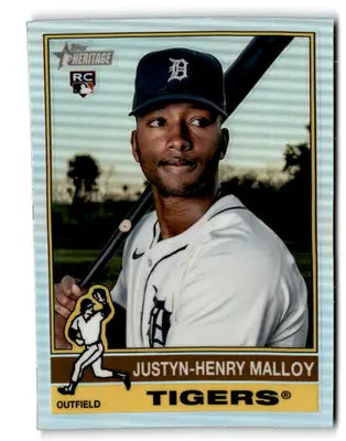 2025 Topps Heritage Chrome #305 Justyn-henry Malloy Refractor NM-MT RC ID:78215 - Baseball Card Single
