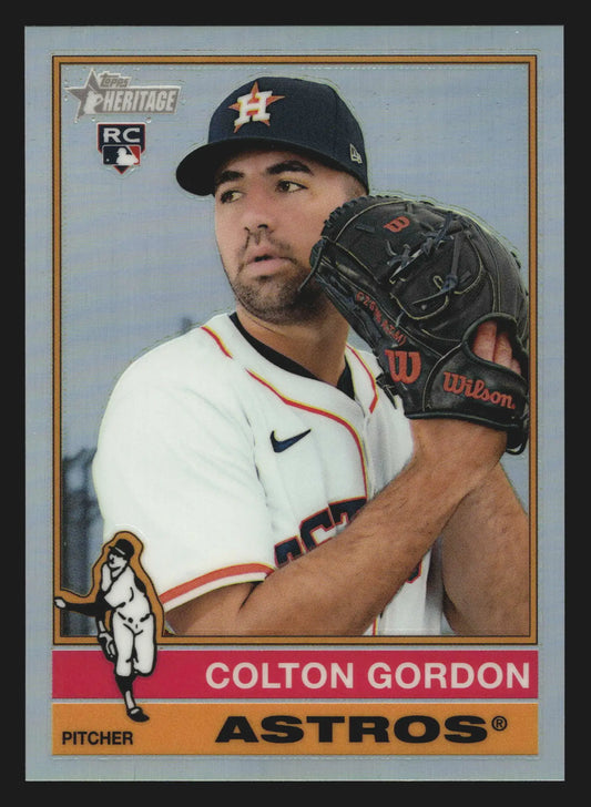 2025 Topps Heritage Chrome #637 Colton Gordon Refractor RC - Baseball Card Single