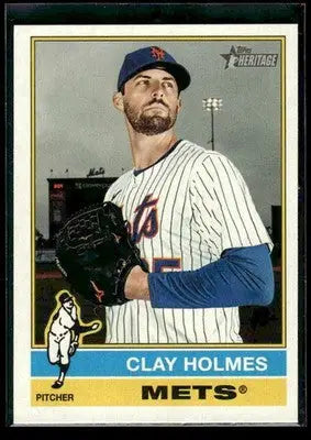 2025 Topps Heritage Clay Holmes #553 New York Mets