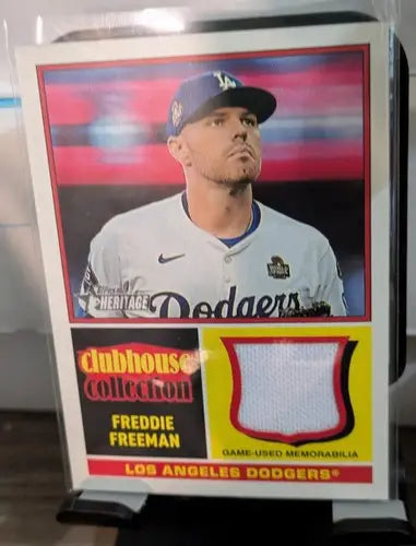 2025 Topps Heritage Clubhouse Collection Relic #CCR-FF Freddie Freeman ID:78222 - Baseball Card Single