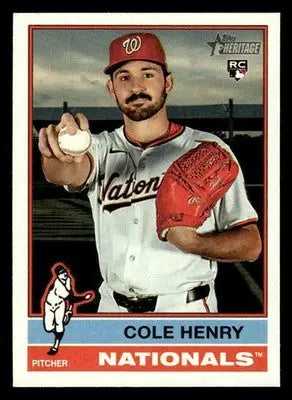 2025 Topps Heritage Cole Henry #697 RC Washington Nationals - Baseball Card Single