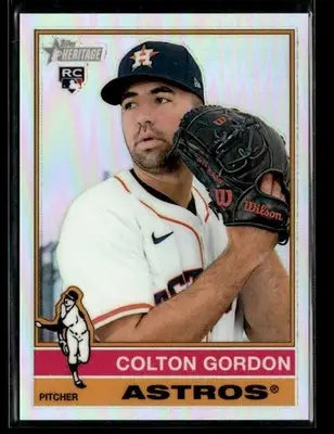 2025 Topps Heritage Colton Gordon #637 Chrome Refractor RC Houston Astros