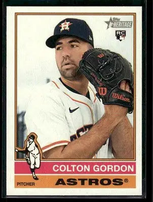 2025 Topps Heritage Colton Gordon #637 RC Houston Astros