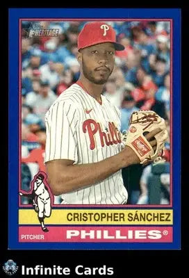 2025 Topps Heritage CRISTOPHER SANCHEZ #633 Dark Blue Border [Base] Phillies