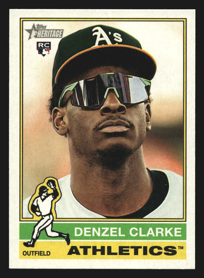 2025 Topps Heritage Denzel Clarke #571 Athletics - Baseball Card Single