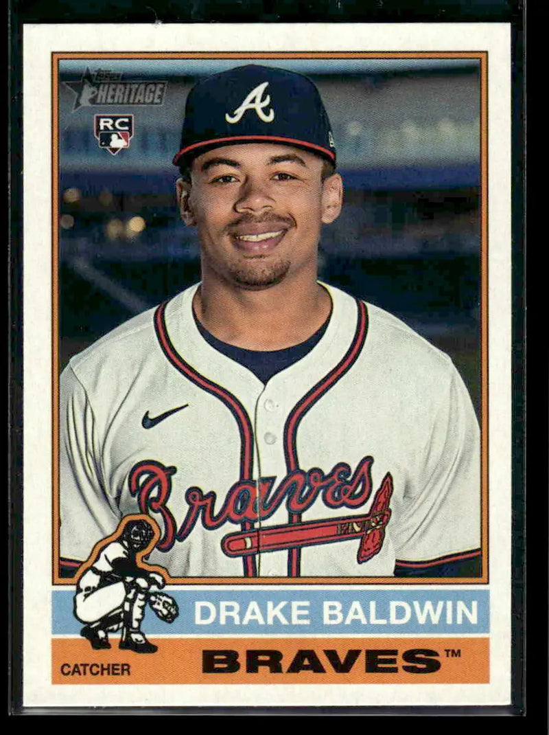 2025 Topps Heritage Drake Baldwin #561 RC Atlanta Braves