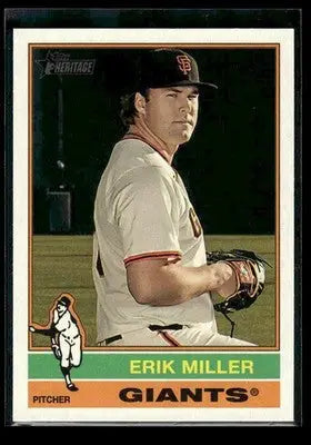 2025 Topps Heritage Erik Miller #558 San Francisco Giants