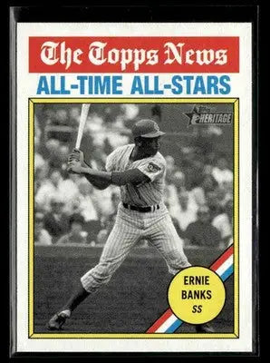 2025 Topps Heritage Ernie Banks #343 Chicago Cubs