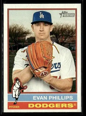 2025 Topps Heritage Evan Phillips #513 Los Angeles Dodgers