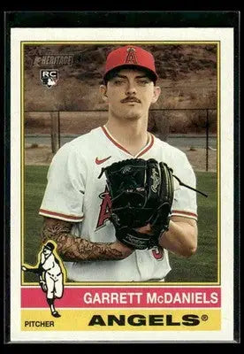 2025 Topps Heritage Garrett McDaniels #578 RC Los Angeles Angels