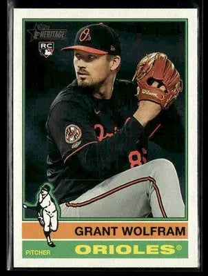 2025 Topps Heritage Grant Wolfram #550 RC Baltimore Orioles