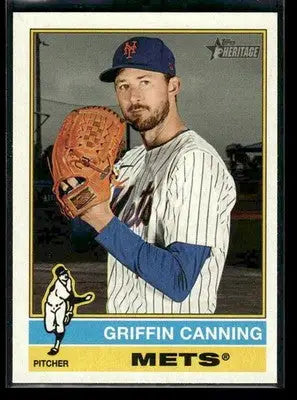 2025 Topps Heritage Griffin Canning #608 New York Mets