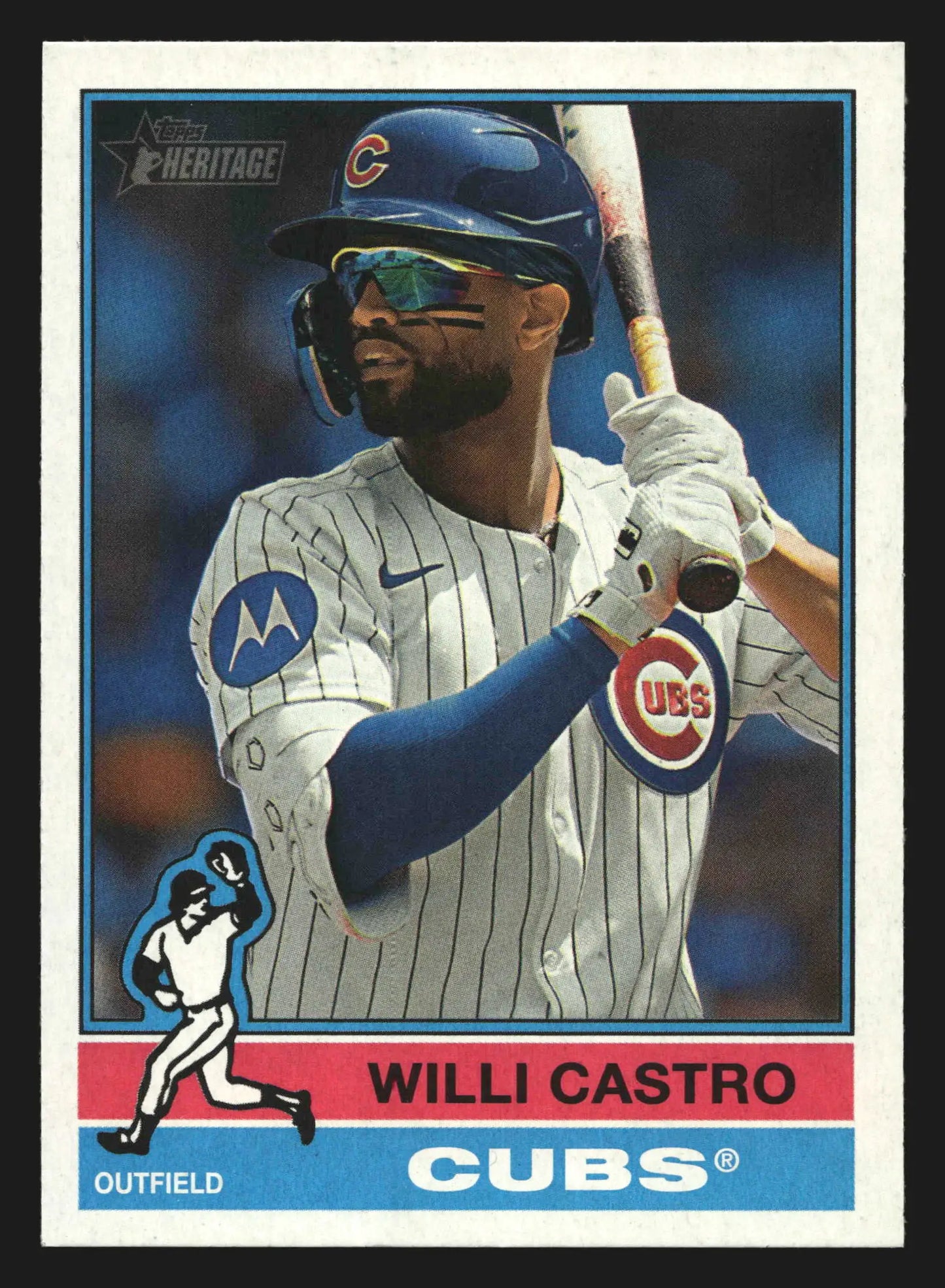 2025 Topps Heritage High Number #502 Willi Castro Chicago Cubs - Baseball Card Single