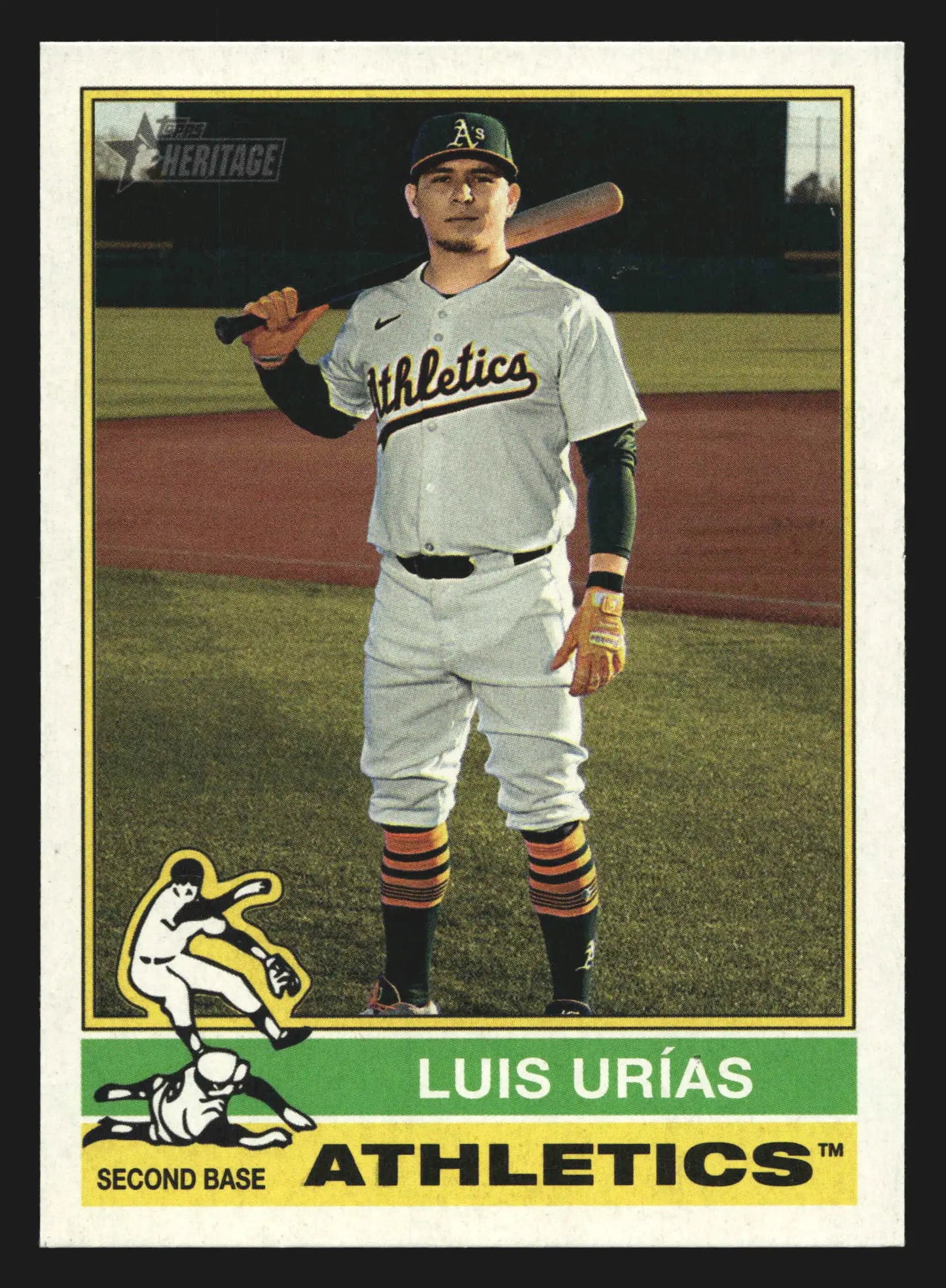2025 Topps Heritage High Number #505 Luis Urias Athletics - Baseball Card Single