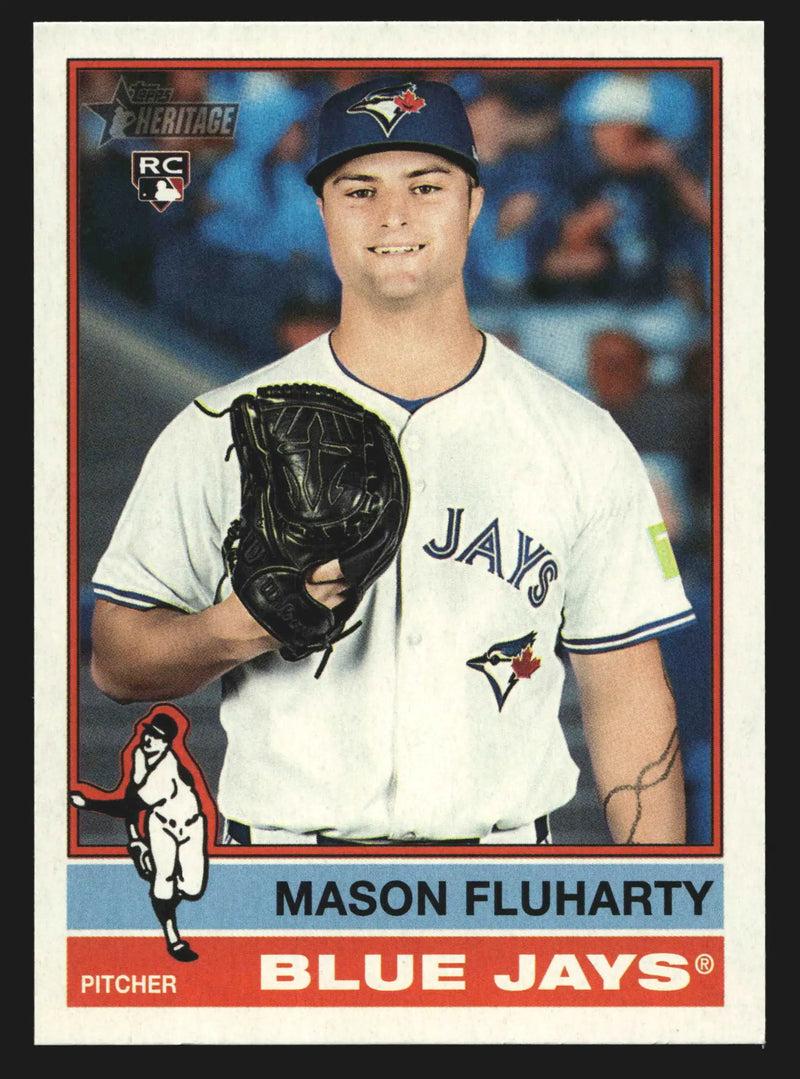 2025 Topps Heritage High Number #509 Mason Fluharty Blue Jays RC