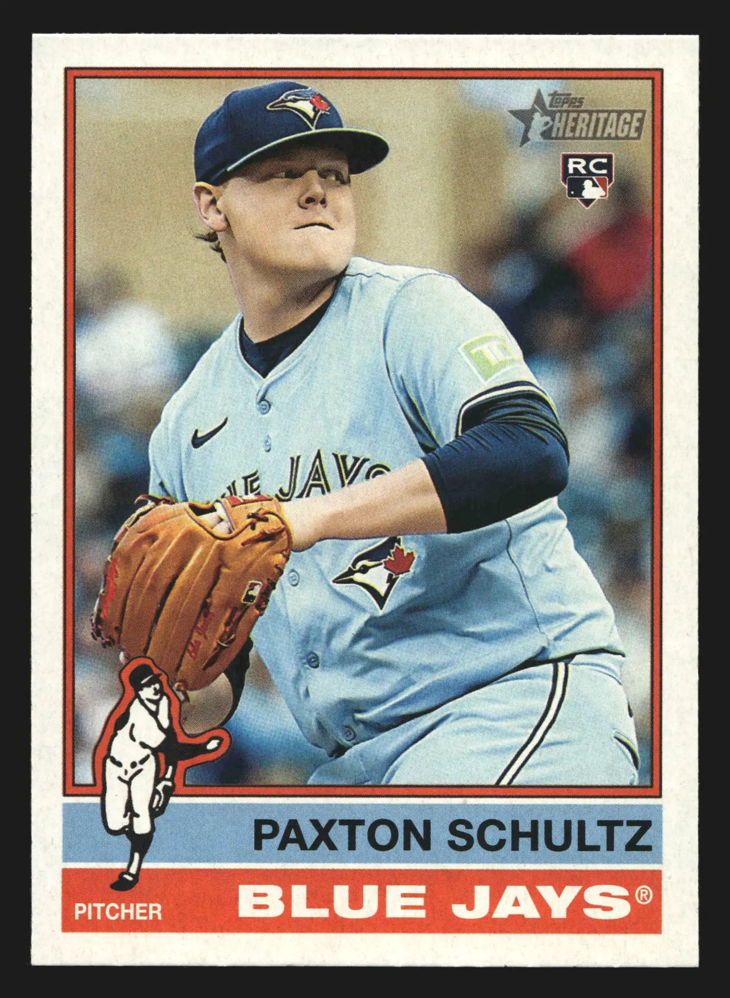 2025 Topps Heritage High Number #590 Paxton Schultz RC Toronto Blue Jays