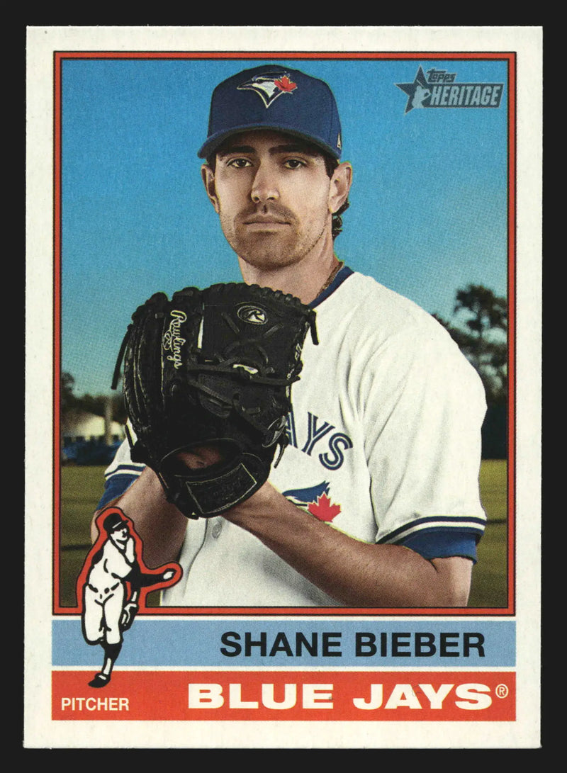 2025 Topps Heritage High Number #609 Shane Bieber Toronto Blue Jays