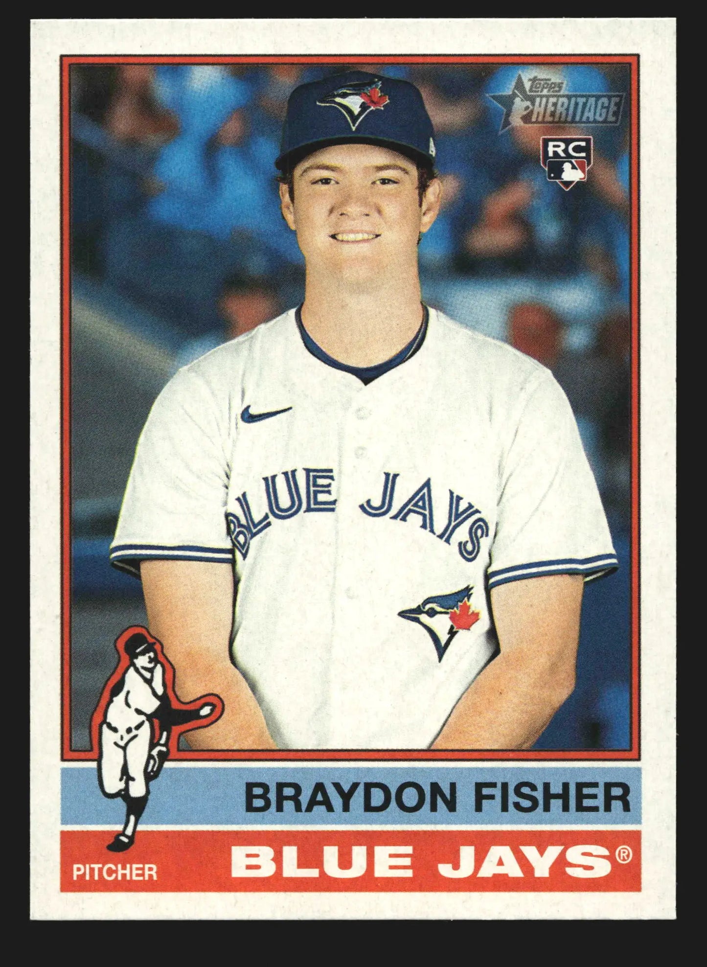 2025 Topps Heritage High Number #646 Braydon Fisher Blue Jays RC
