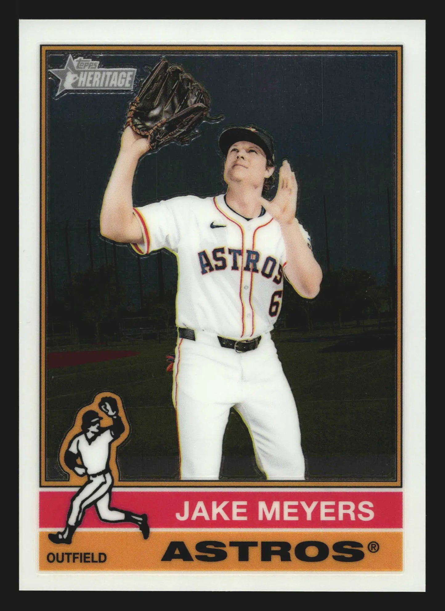 2025 Topps Heritage High Number Chrome Jake Meyers #674 Astros - Baseball Card Single