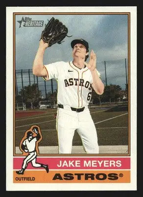 2025 Topps Heritage High Number Jake Meyers #674 Astros - Baseball Card Single