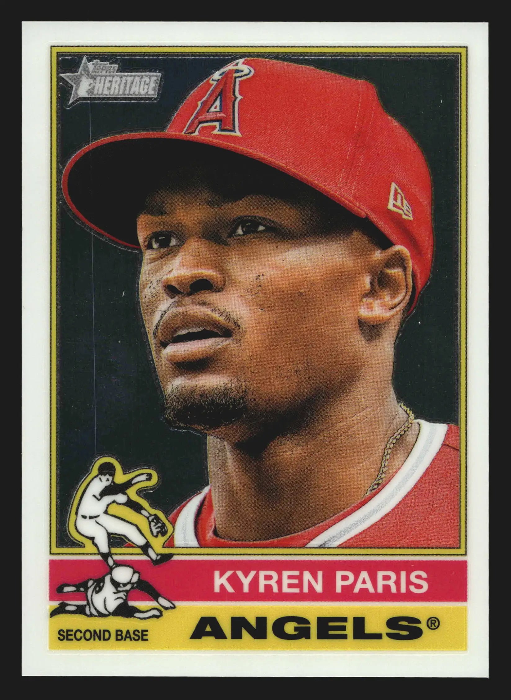 2025 Topps Heritage High Number Kyren Paris #528 Chrome Los Angeles Angels - Baseball Card Single