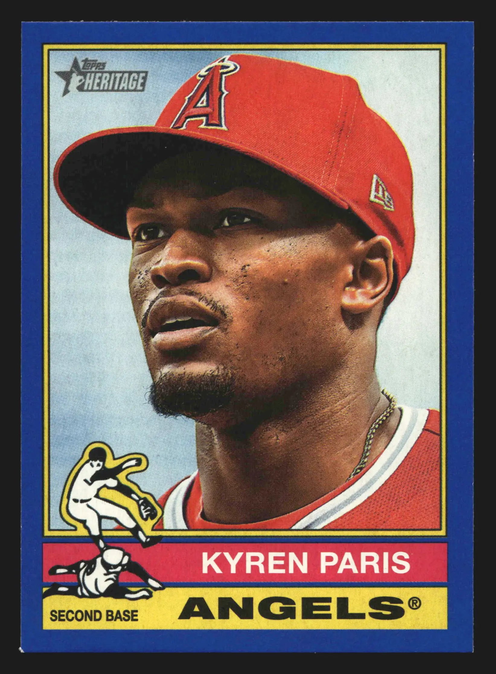 2025 Topps Heritage High Number Kyren Paris #528 Dark Blue Border Angels - Baseball Card Single