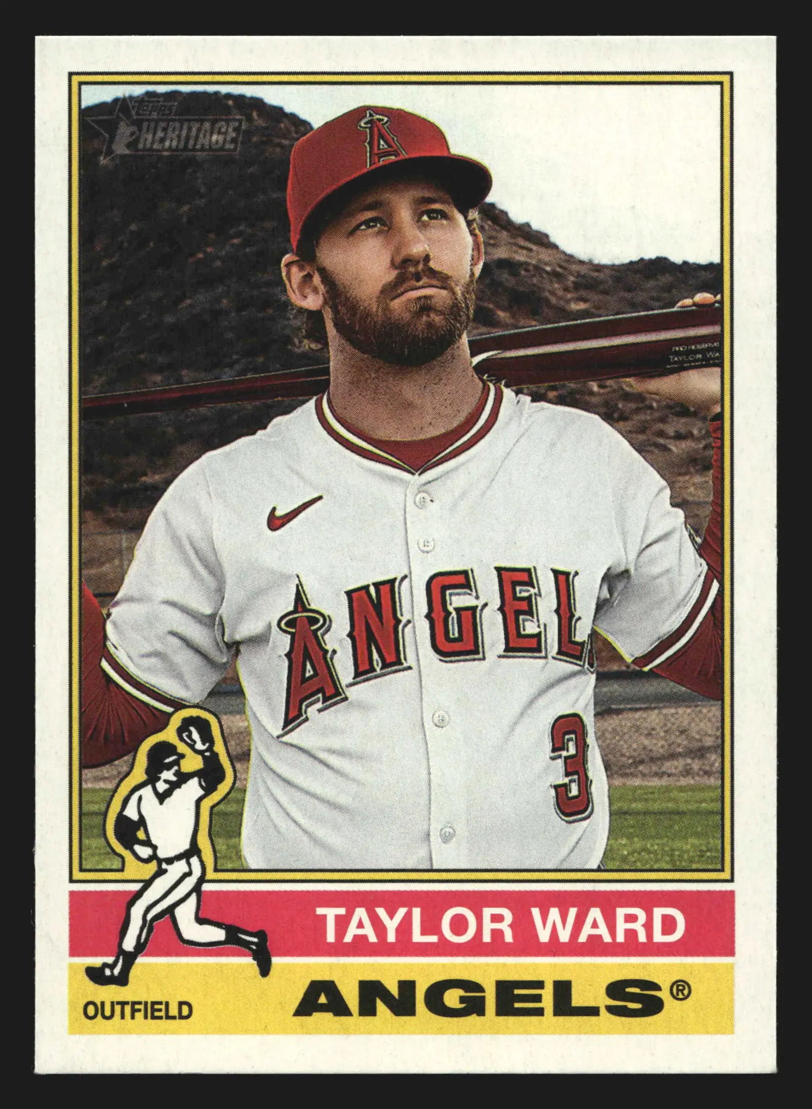 2025 Topps Heritage High Number Taylor Ward #643 Angels - Baseball Card Single