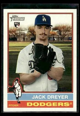 2025 Topps Heritage Jack Dreyer #656 RC Los Angeles Dodgers