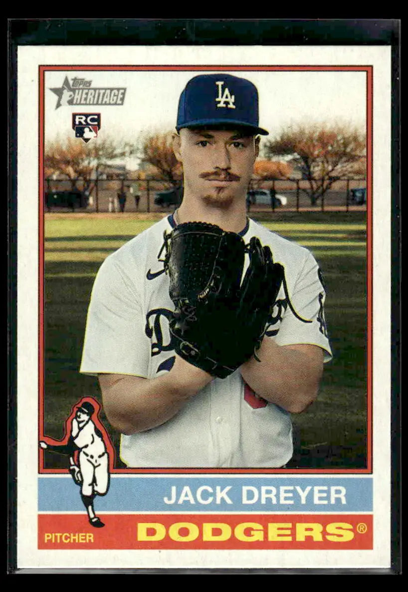 2025 Topps Heritage Jack Dreyer #656 RC Los Angeles Dodgers