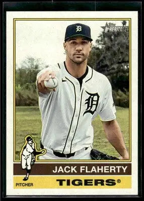 2025 Topps Heritage Jack Flaherty #661 Detroit Tigers - Baseball Card Single