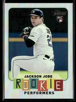 2025 Topps Heritage Jackson Jobe #RP-14 Rookie Performers Holo Tigers