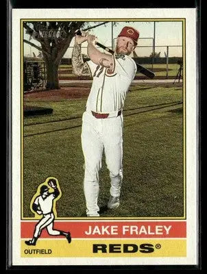 2025 Topps Heritage Jake Fraley #686 Cincinnati Reds