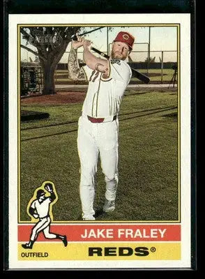 2025 Topps Heritage Jake Fraley #686 Cincinnati Reds