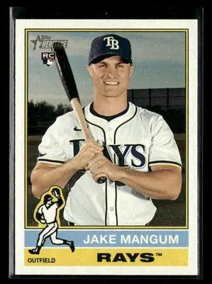 2025 Topps Heritage Jake Mangum #693 RC Tampa Bay Rays - Baseball Card Single