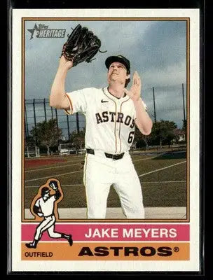 2025 Topps Heritage Jake Meyers #674 Houston Astros