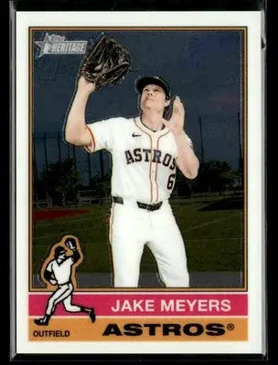 2025 Topps Heritage Jake Meyers Chrome #674 Houston Astros