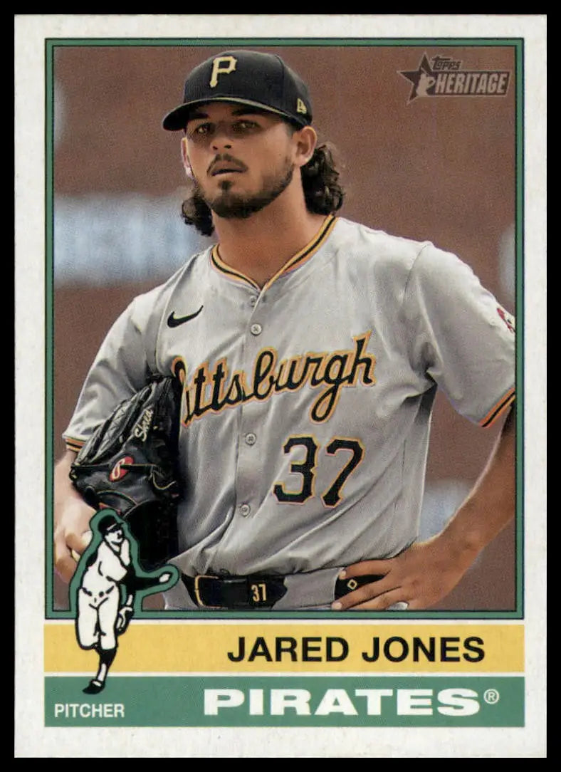 2025 Topps Heritage Jared Jones 149 Pittsburgh Pirates NM - Baseball Card Single