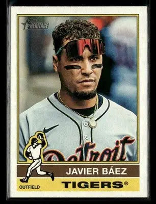 2025 Topps Heritage Javier Báez #542 Detroit Tigers