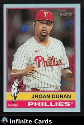2025 Topps Heritage JHOAN DURAN #639 Chrome Refractor Philadelphia Phillies